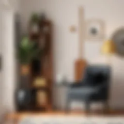 Elegant hall tree with modern design