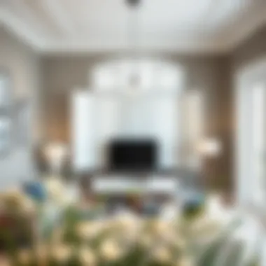 Sophisticated Living Space with Blackout Shutters Elegant blackout plantation shutters elegantly installed in a modern living room