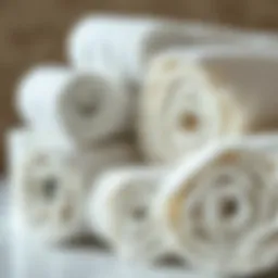 A selection of premium paper towels showcasing various textures