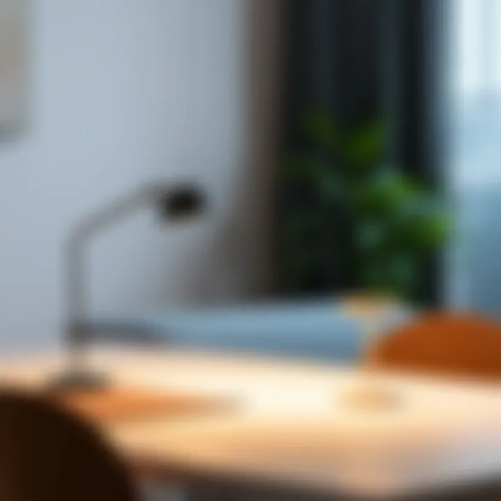 Minimalist table lighting setup for contemporary interiors