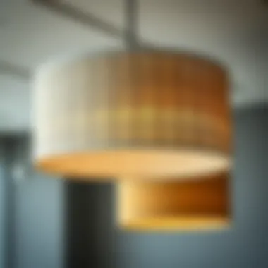Variety of materials used in ceiling light shade covers