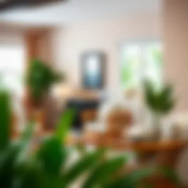 A beautifully decorated living space featuring 16x16 chair cushions