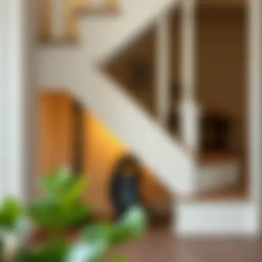 Creative under-stair vacuum storage solution