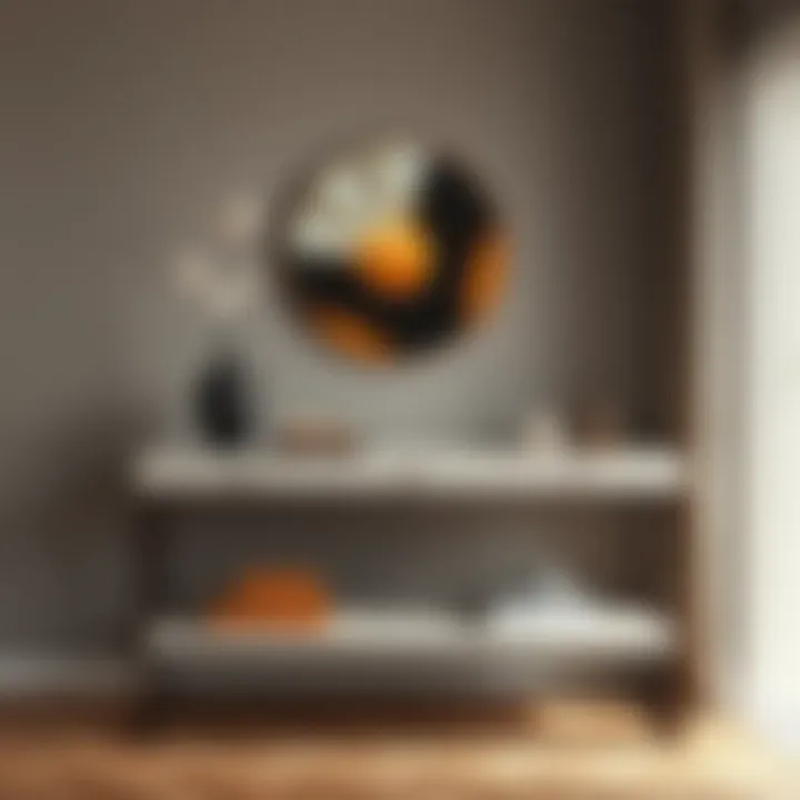 Elegant console table featuring contemporary design elements