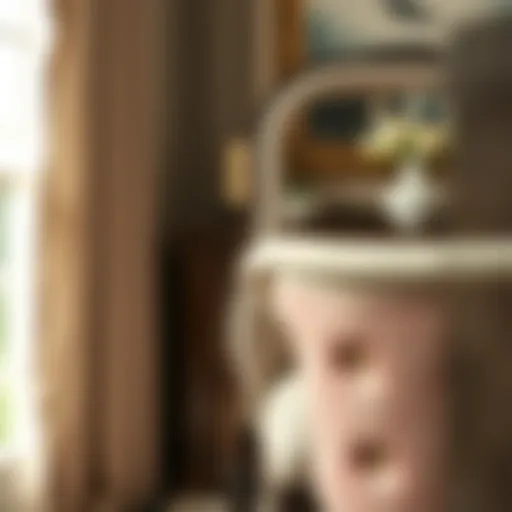 Elegant upholstered dining chair with intricate detailing