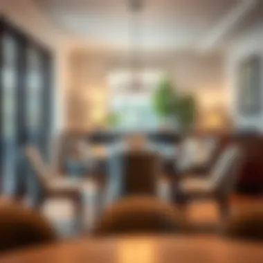 Inviting dining space highlighting the comfort of upholstered seating