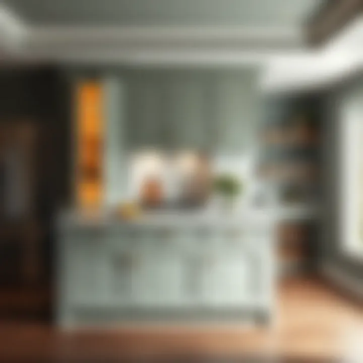 Pantry bypass doors enhancing overall kitchen efficiency and space