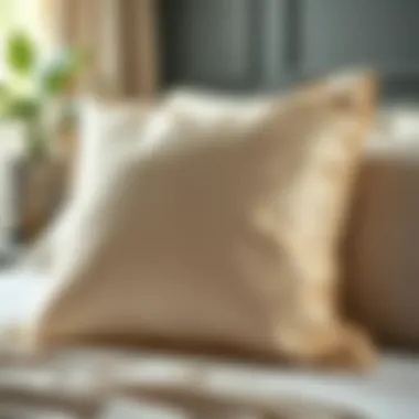 Elegant Euro sham insert showcasing luxurious fabric