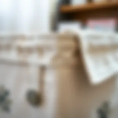 Close-up view of a 12x12 canvas storage bin showcasing its fabric texture and design