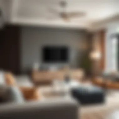 Elegant living room showcasing affordable modern furniture