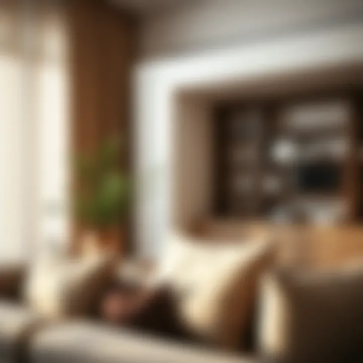 Close-up of sustainable materials for living sets