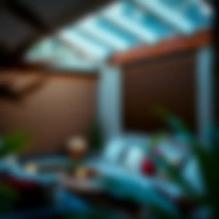 Installation of outdoor blinds in a patio