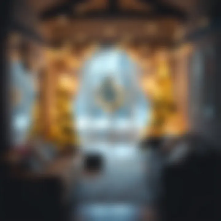 Creative use of black string lights for holiday decoration