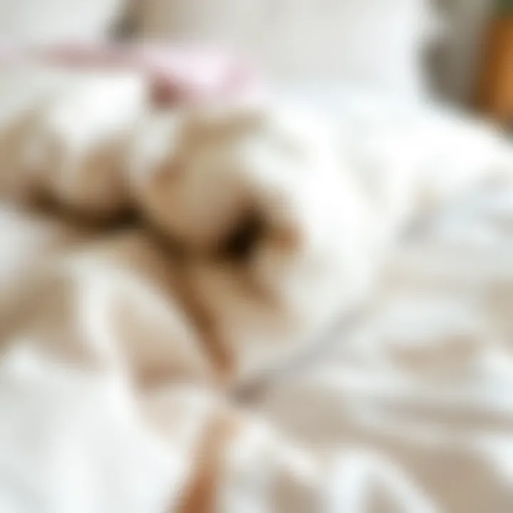 A close-up of the materials used in a children's twin comforter, showcasing softness and quality.