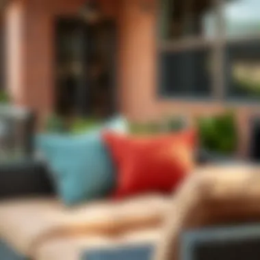 Trendy color palette for patio cushion designs
