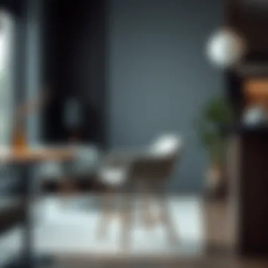 Elegant cloth bar chair in a contemporary setting