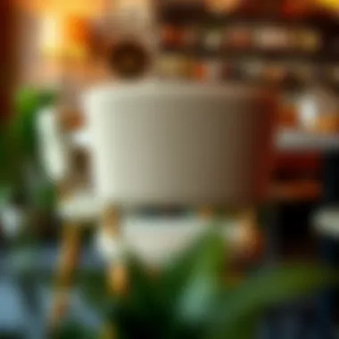 Maintenance tips for cloth bar chairs displayed visually