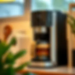 A modern coffee maker showcasing grind and froth capabilities