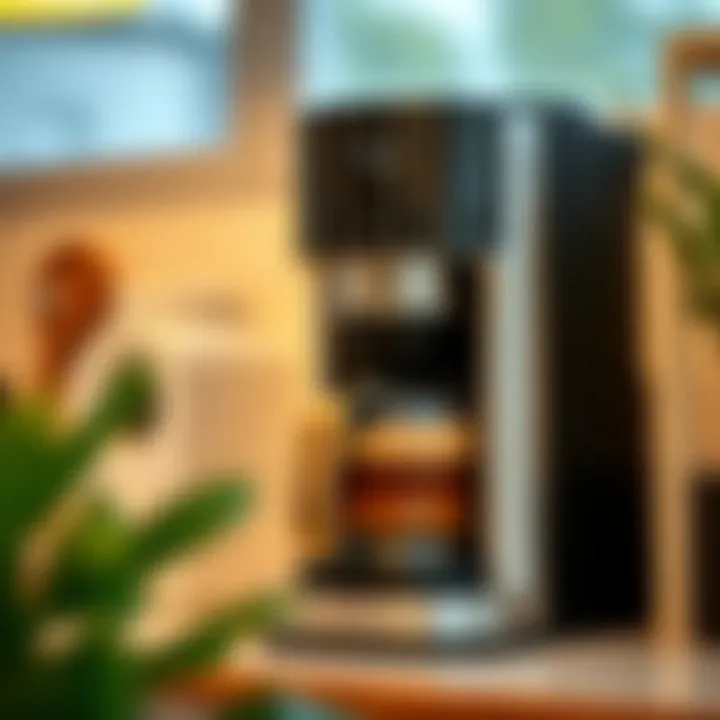 A modern coffee maker showcasing grind and froth capabilities