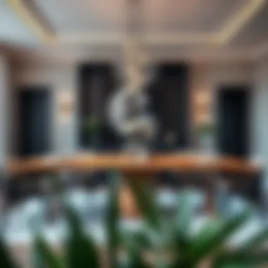 Stylish 92-inch dining table with contemporary design elements