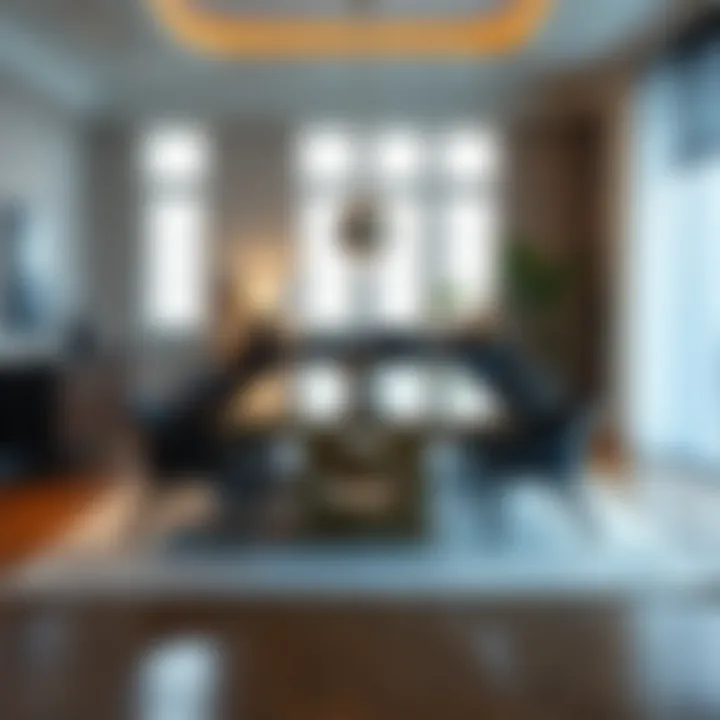 Elegant 92-inch dining table set in a modern dining room