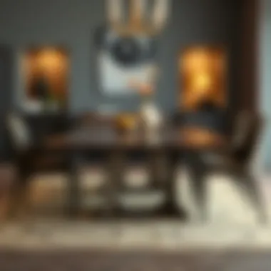 Material options for a 92-inch dining table showcased