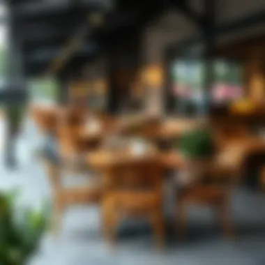 Well-maintained outdoor furniture enhancing guest experience