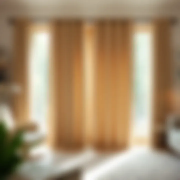 Simple installation technique for French door curtains