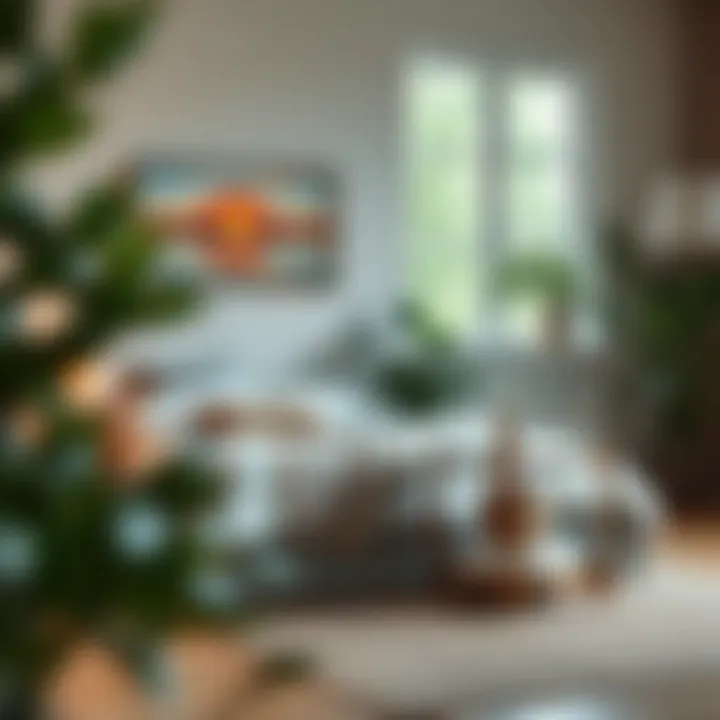 A cozy bedroom with sustainable decor elements