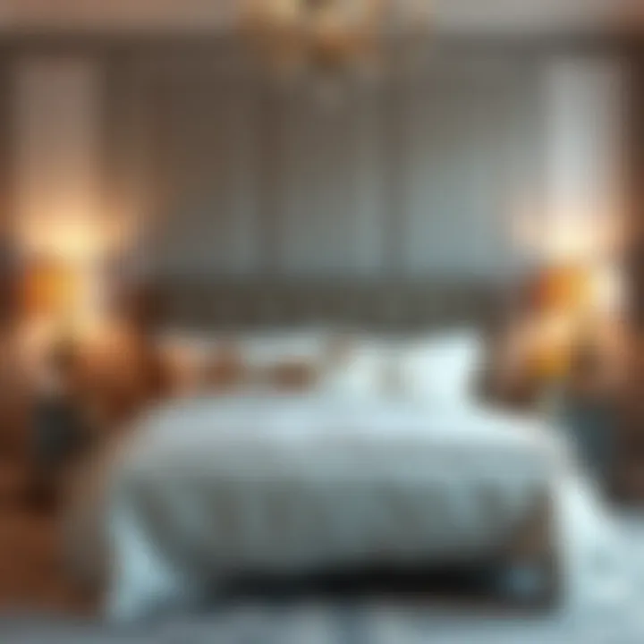 Luxurious king bed in a bag set with elegant design