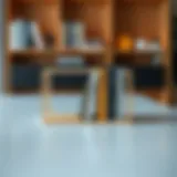 Elegant minimalist small book rack showcasing design and functionality