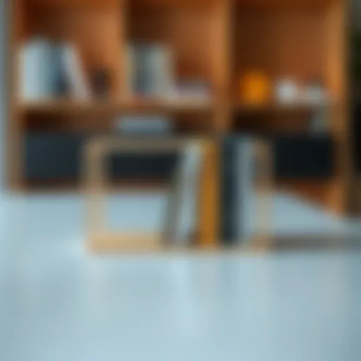 Elegant minimalist small book rack showcasing design and functionality