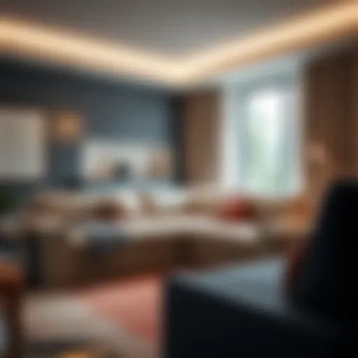 Elegant sofa bed corner showcasing modern design