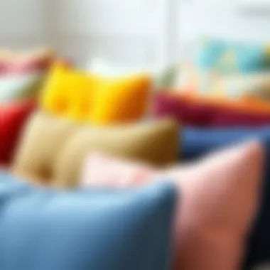 Diverse Color Palette of Sofa Headrest Fabrics Colorful selection of sofa headrest fabrics