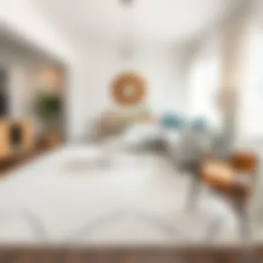 Complementary decor styles with cream and gray area rug