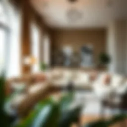 Elegant American Signature plush sectional in a modern living room setting