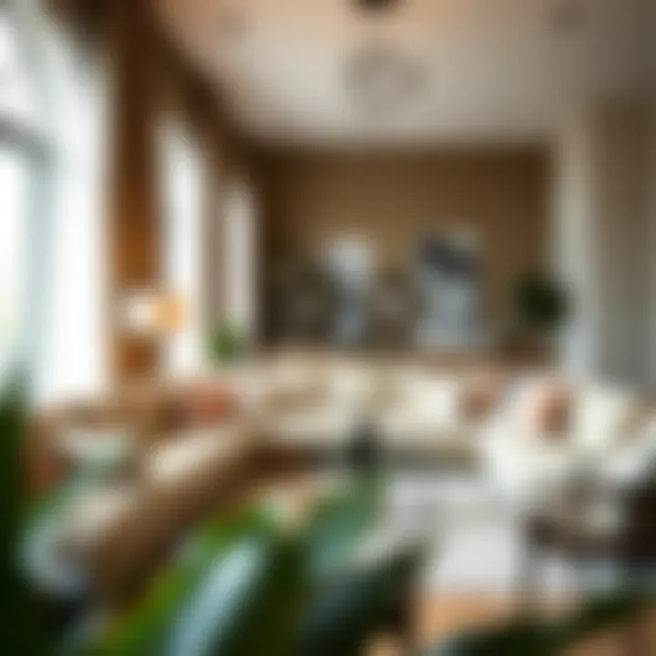 Elegant American Signature plush sectional in a modern living room setting