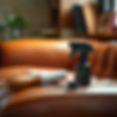 Maintenance tools for leather sofa care