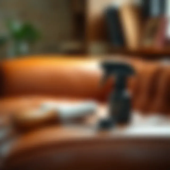Maintenance tools for leather sofa care