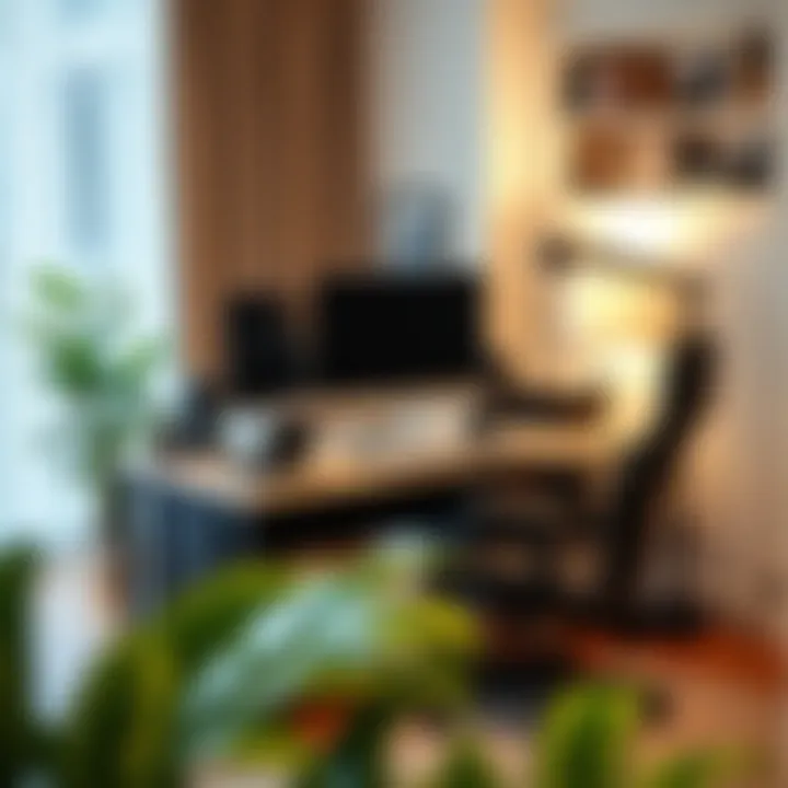 Technology integration on a 27-inch desk