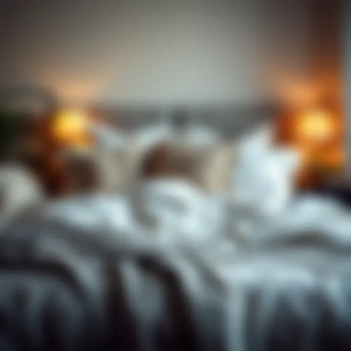 An artistic arrangement of bedding that reflects personal identity and style