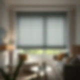 Elegant pleated shade blinds enhancing room aesthetics