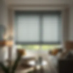 Elegant pleated shade blinds enhancing room aesthetics