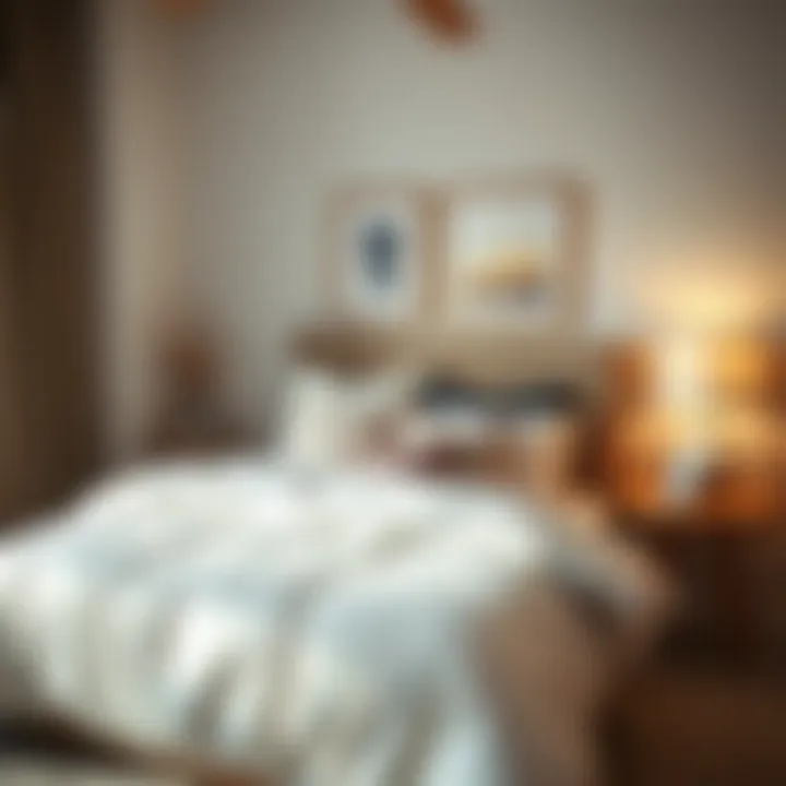 A beautifully arranged bedroom featuring trendy duvet designs and decor