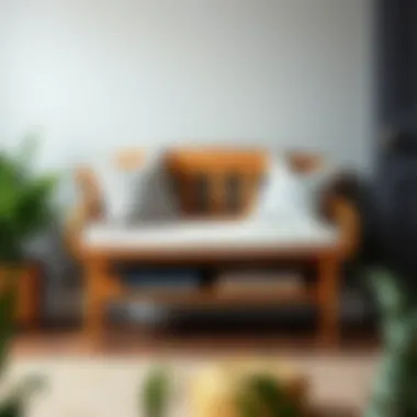 Stylish Wooden Door Bench Seat with Cushions Wooden door bench seat with decorative cushions