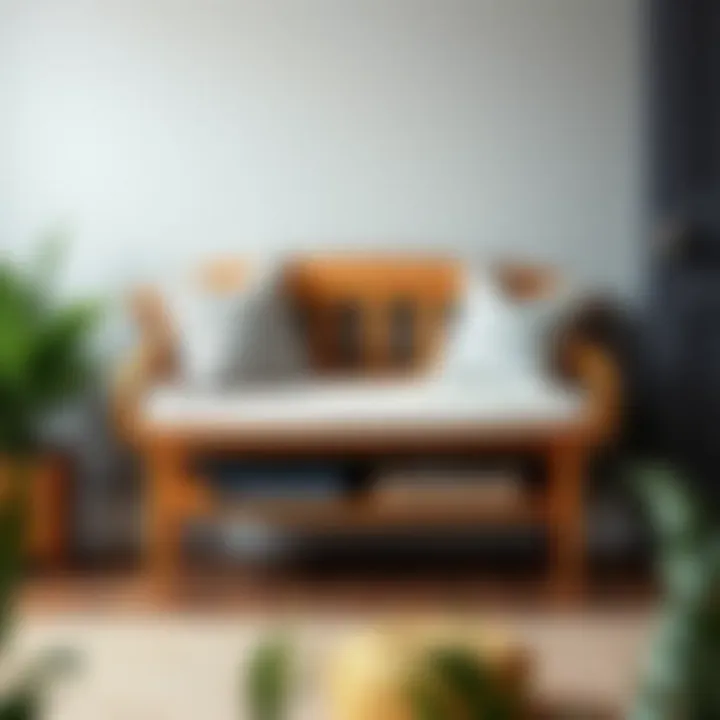 Stylish Wooden Door Bench Seat with Cushions Wooden door bench seat with decorative cushions