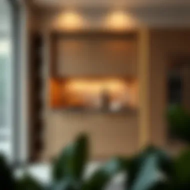 Elegant wall oven base cabinet showcasing sleek lines and modern design.