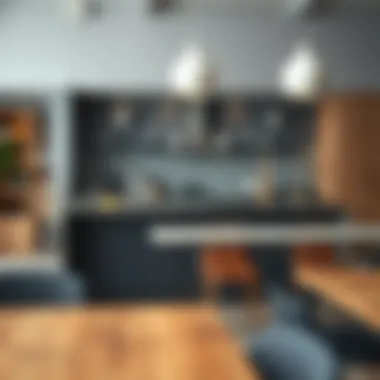 Diverse Material Choices for Breakfast Bars Different materials used in breakfast bar tables