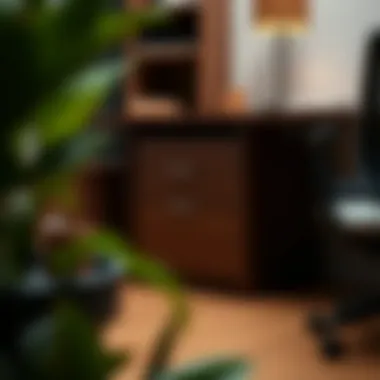 Elegant Under Desk Locking File Cabinet Elegant under desk locking file cabinet with clean lines