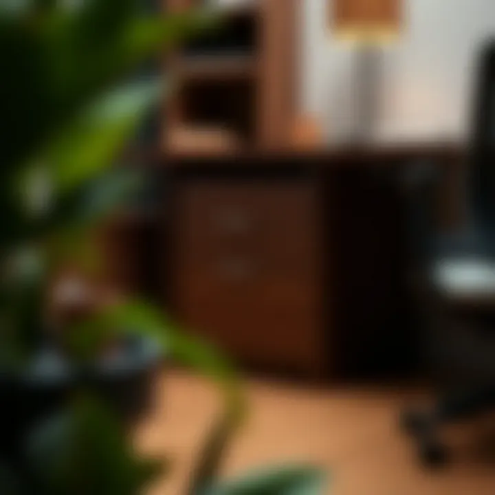 Elegant Under Desk Locking File Cabinet Elegant under desk locking file cabinet with clean lines